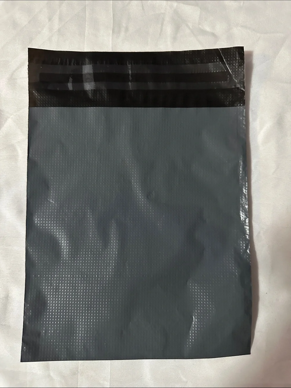 Solid Gray Textured Poly Mailers 6x7 Shipping Bags - 50 Pack